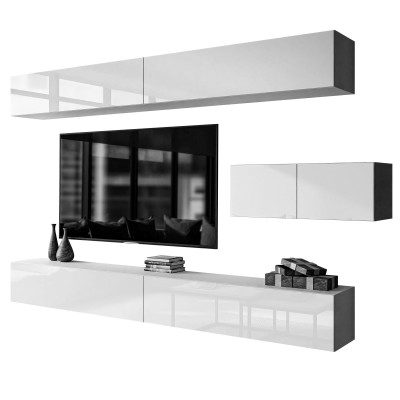 Meblościanka COLGANTE + LED wysoki połysk