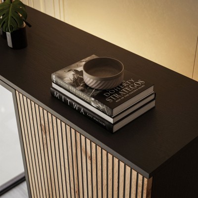 Witryna wysoka ECLIPSE WTSZ104 czarny dąb wotan Witryna wysoka ECLIPSE WTSZ104 czarny dąb wotan