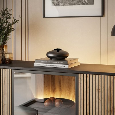 Komoda ECLIPSE K154 czarny dąb wotan