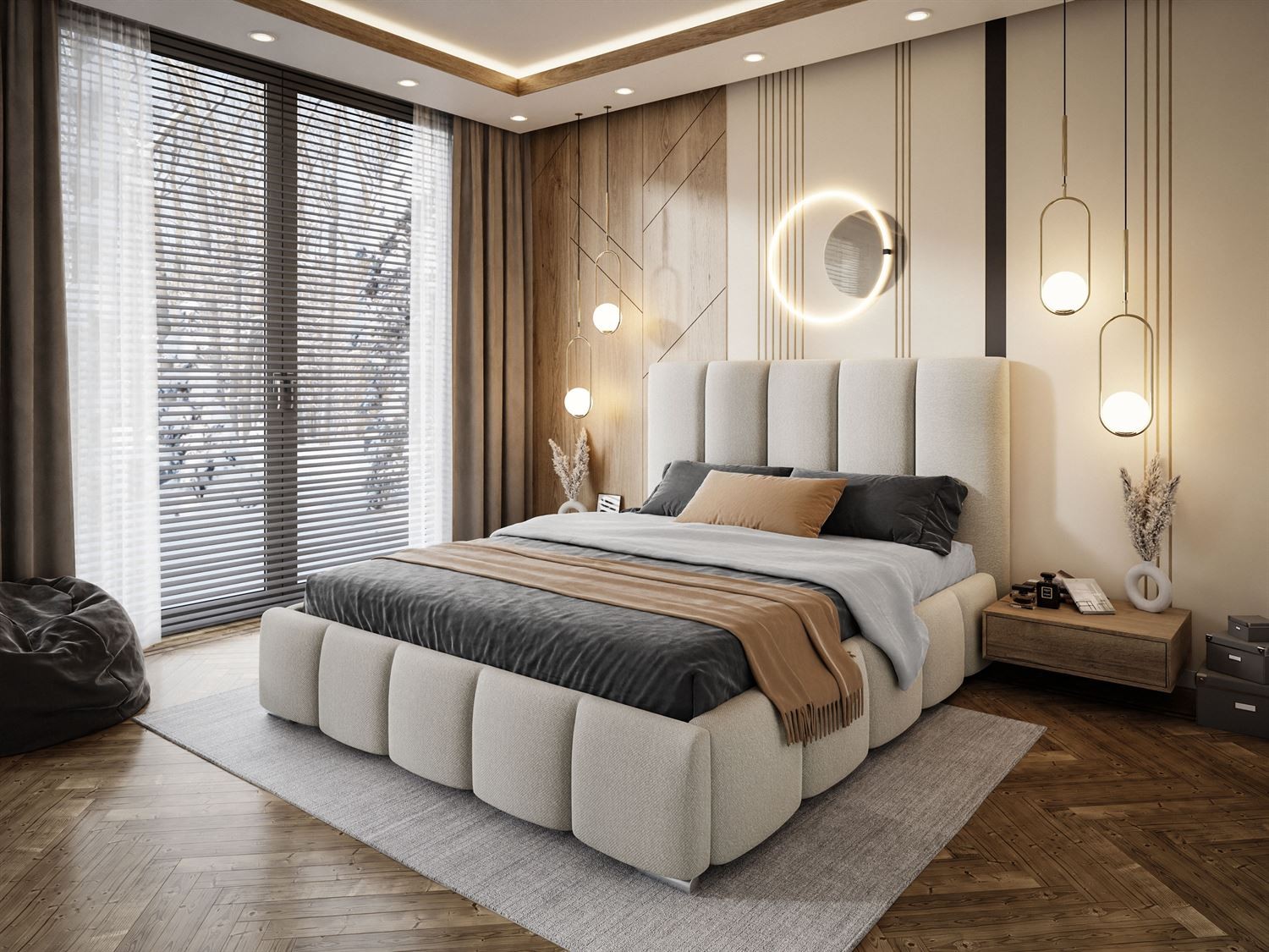 Łóżko tapicerowane SLOANE - Leo 01