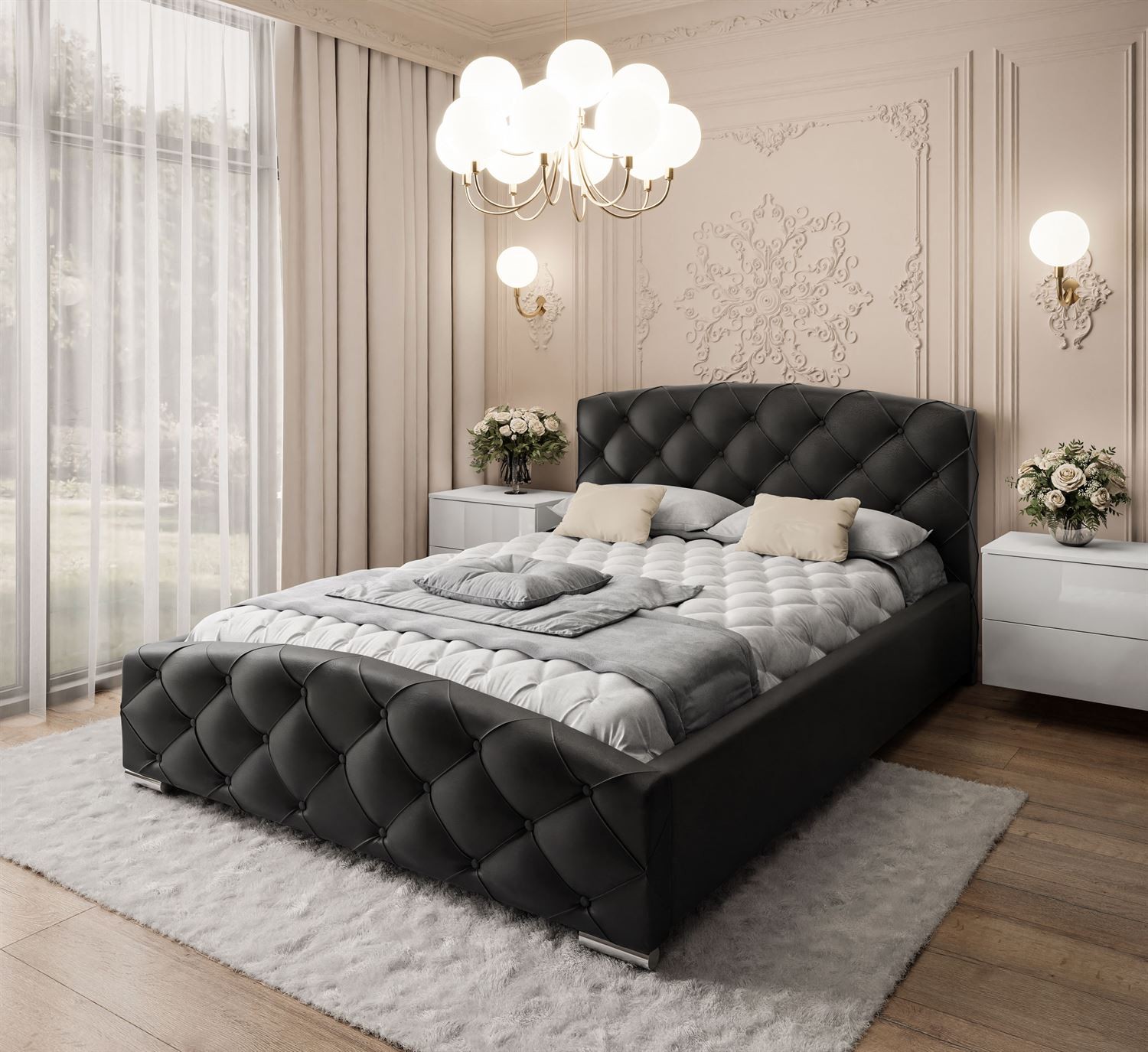 Łóżko tapicerowane CARO Madryt 9100