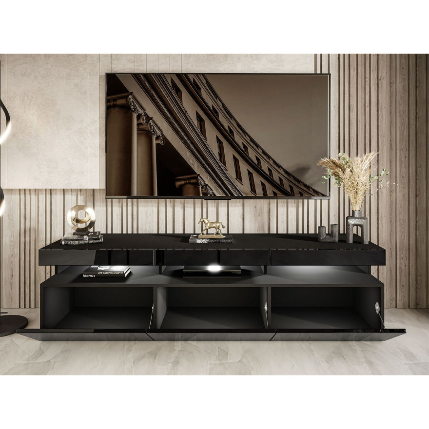 Szafka pod telewizor W9.314 VANCOUVER czarny połysk Szafka pod telewizor W9.314 VANCOUVER czarny połysk