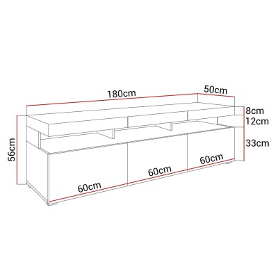 Szafka pod telewizor W9.314 VANCOUVER czarny połysk Szafka pod telewizor W9.314 VANCOUVER czarny połysk