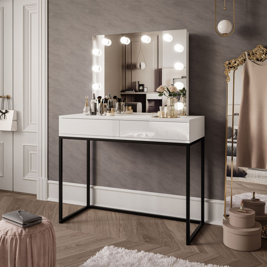 Toaletka kosmetyczna BLANCO LOFT ELITE z lustrem i oświetleniem