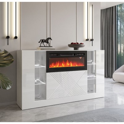 Komoda CAMINO z kominkiem elektrycznym i oświetleniem Komoda CAMINO z kominkiem elektrycznym i oświetleniem