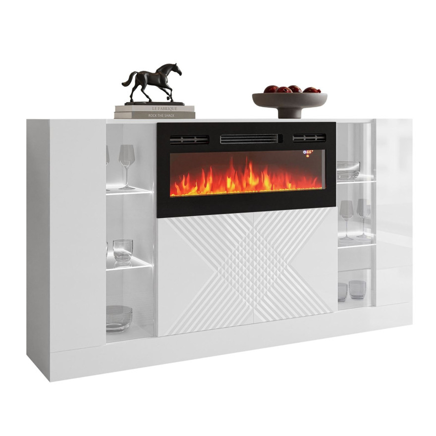 Komoda CAMINO z kominkiem elektrycznym i oświetleniem Komoda CAMINO z kominkiem elektrycznym i oświetleniem