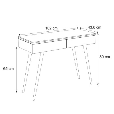 Konsola AURORA-S z szufladami kaszmir