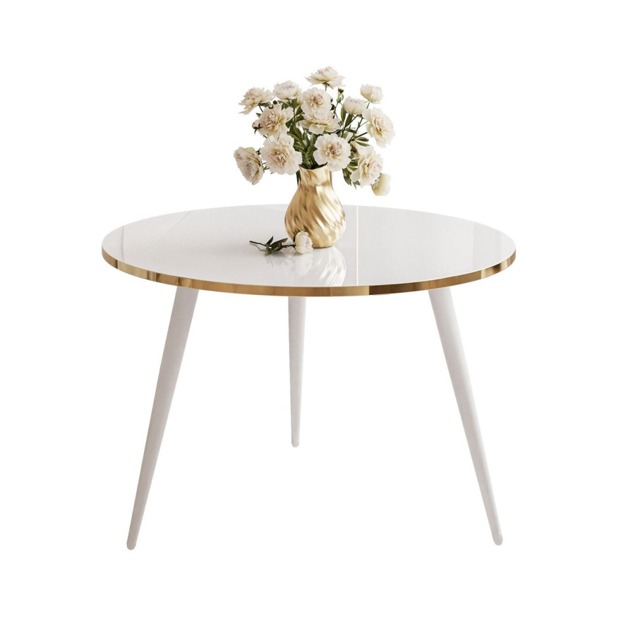 Okrągły stolik kawowy SOLEIL wysoki połysk