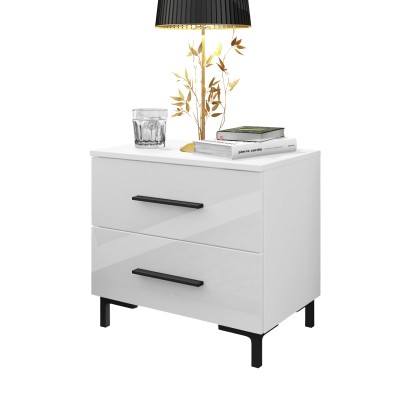 Szafka nocna LINA NÓŻKI wysoki połysk LED Szafka nocna LINA NÓŻKI wysoki połysk LED