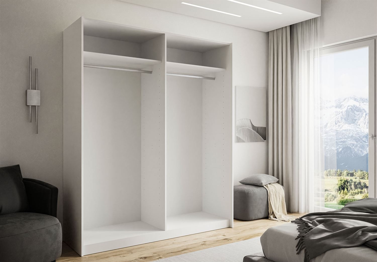 Szafa przesuwna CAMILA z lustrem 180 cm