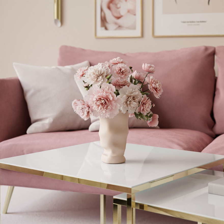 Ława 2w1 YOSHI GLASS złoty chrom