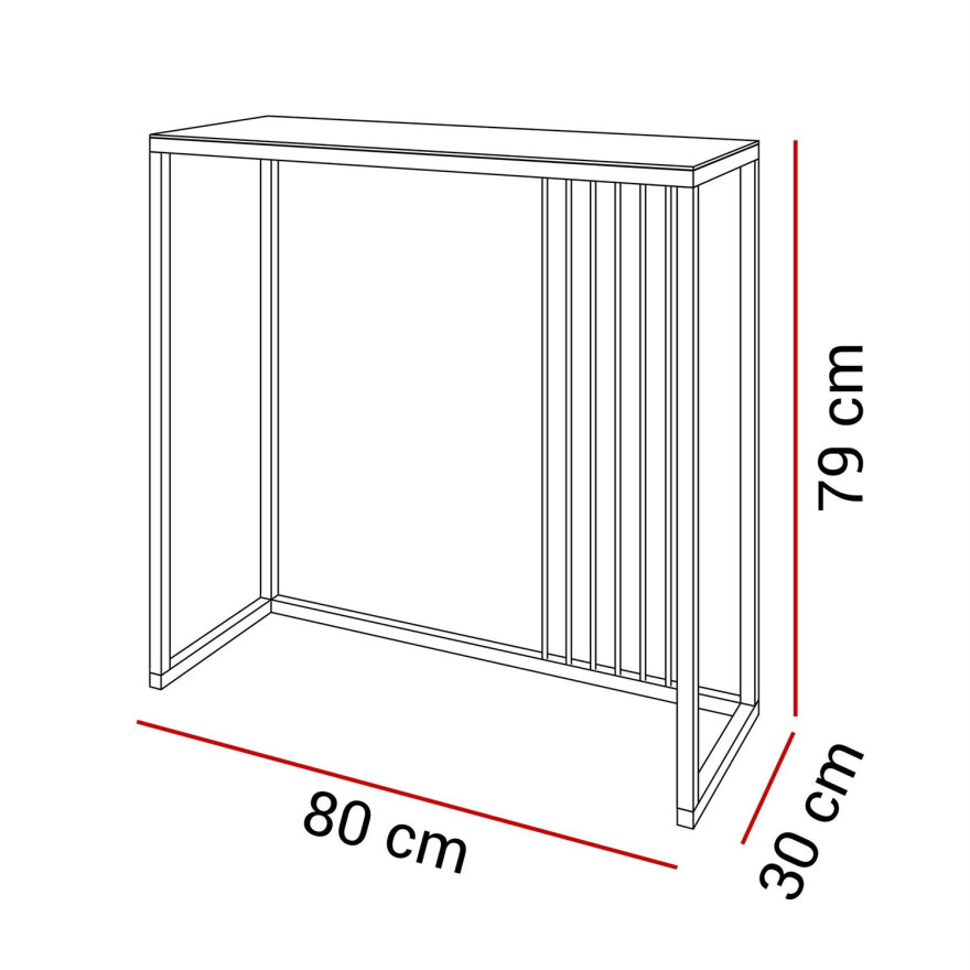 Konsola PRIME GLASS 80/100 cm Konsola PRIME GLASS 80/100 cm