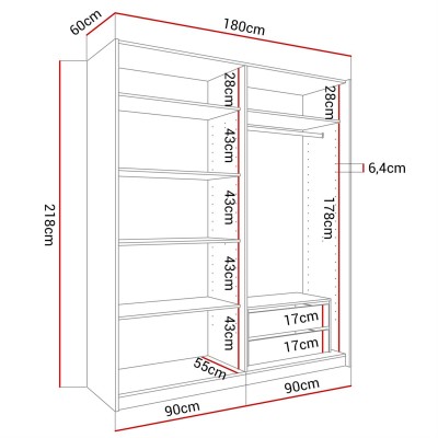Półki do szafy CAMILA Półki do szafy CAMILA