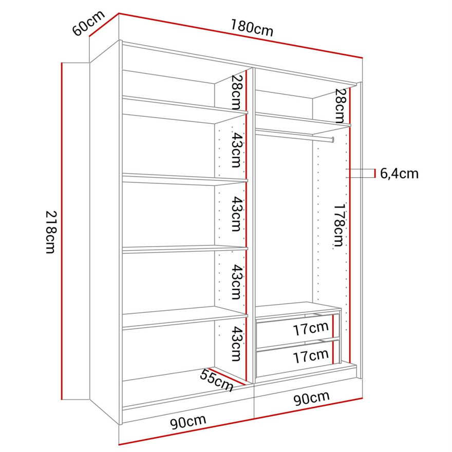 Półki do szafy CAMILA Półki do szafy CAMILA