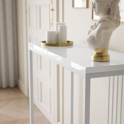 Konsola PRIME 80/100 cm wysoki połysk złoty mat Konsola PRIME 80/100 cm wysoki połysk złoty mat