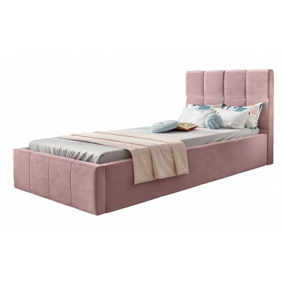 Łóżko tapicerowane pojedyncze CHARLIE 90x200 cm Jasmine 61