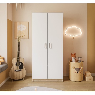 Szafa uchylna CHAMPION dąb sonoma biały