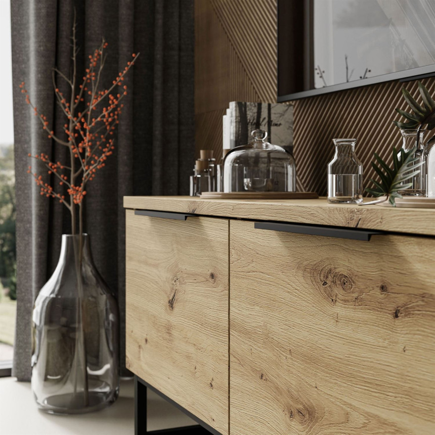 Szafka RTV TOP na metalowym stelażu Szafka RTV TOP na metalowym stelażu