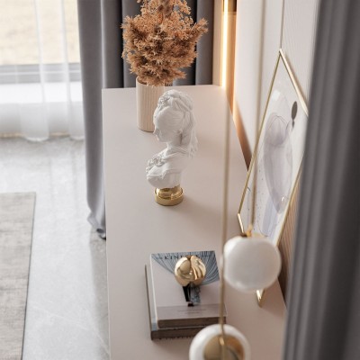 Komoda trzydrzwiowa AURORA z szufladami kaszmir Komoda trzydrzwiowa AURORA z szufladami kaszmir