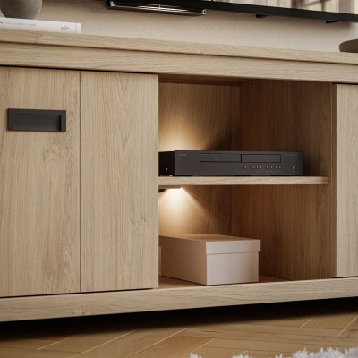  Stolik pod telewizor LOUI 152 cm dąb puccini