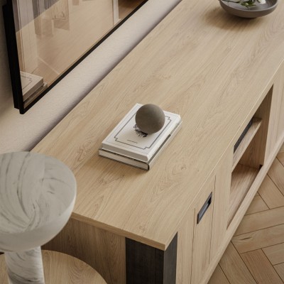  Stolik pod telewizor LOUI 152 cm dąb puccini