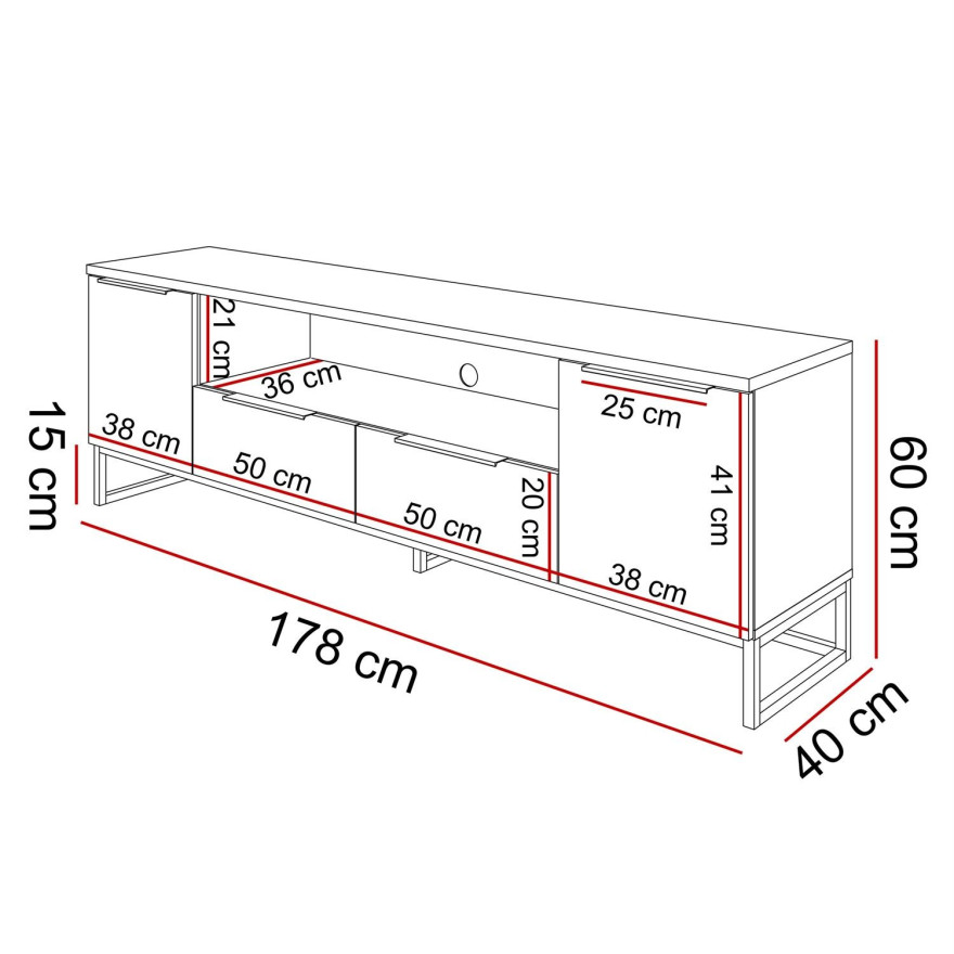 Szafka RTV TOP dąb artisan Szafka RTV TOP dąb artisan