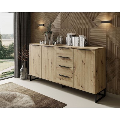 Komoda trzydrzwiowa TOP 18 dąb artisan Komoda trzydrzwiowa TOP 18 dąb artisan