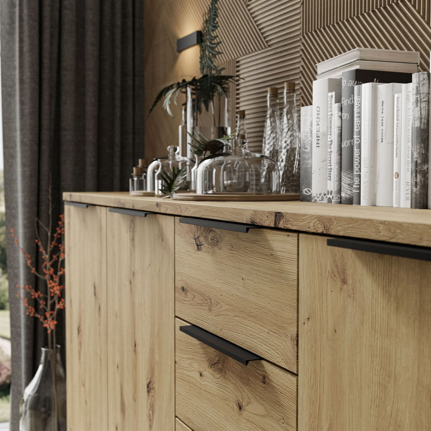 Komoda trzydrzwiowa TOP 18 dąb artisan Komoda trzydrzwiowa TOP 18 dąb artisan