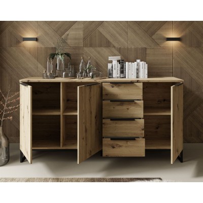 Komoda trzydrzwiowa TOP 18 dąb artisan Komoda trzydrzwiowa TOP 18 dąb artisan