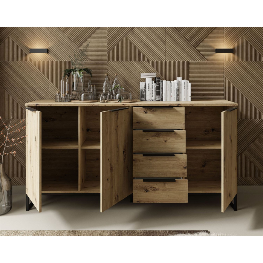 Komoda trzydrzwiowa TOP 18 dąb artisan Komoda trzydrzwiowa TOP 18 dąb artisan