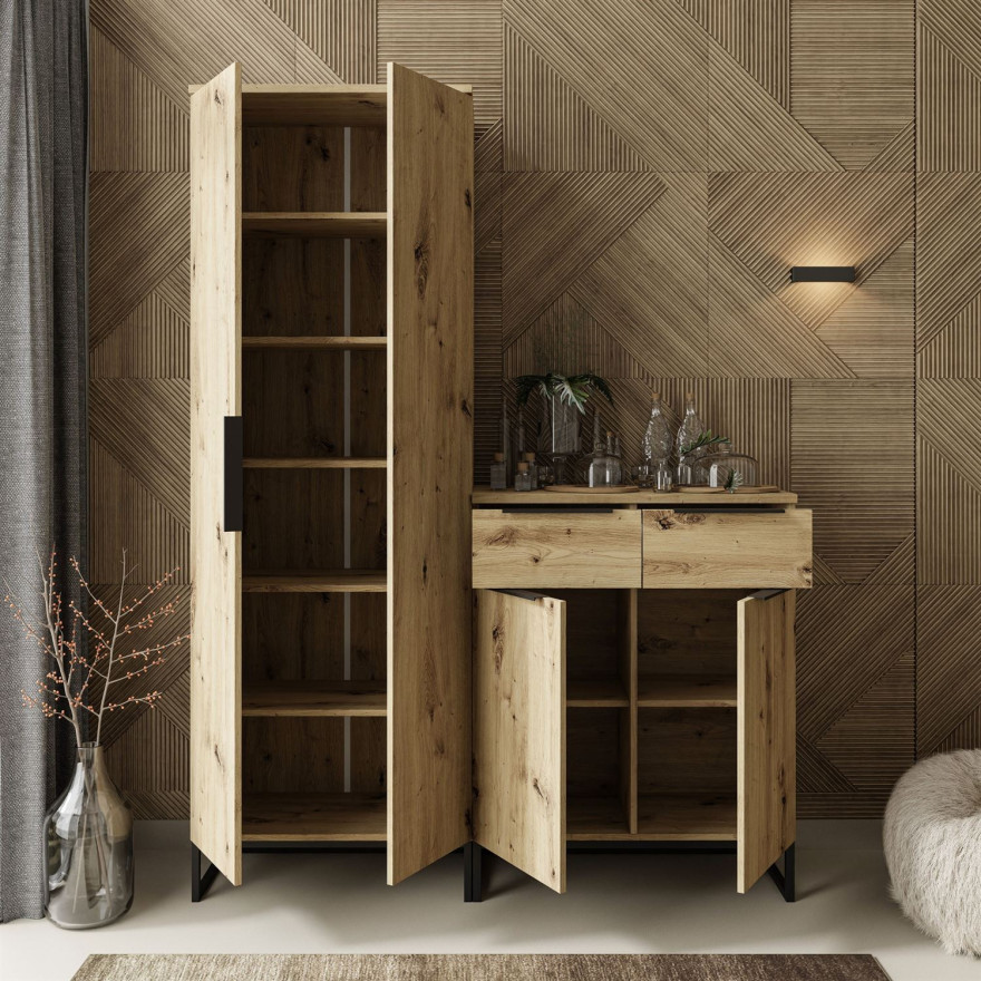 Garderoba TOP V dąb artisan