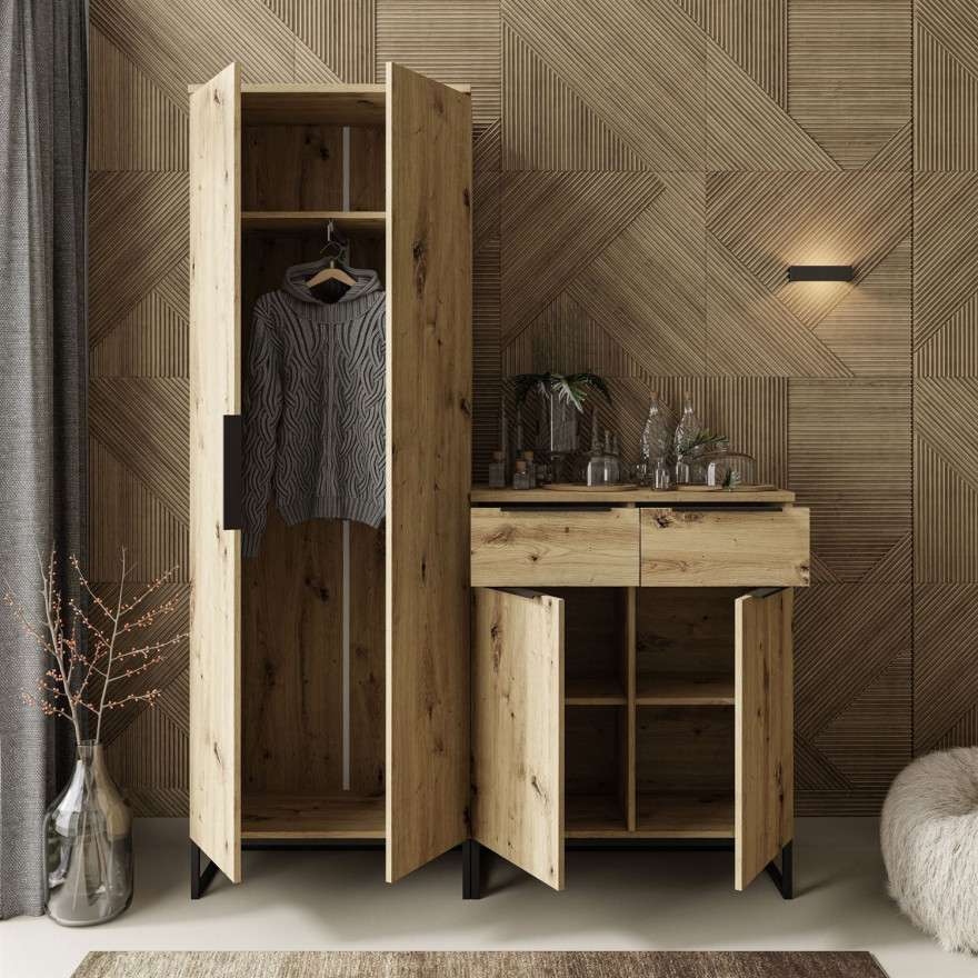 Garderoba TOP V dąb artisan