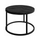 Okrągły stolik kawowy CIRI II ciemny beton