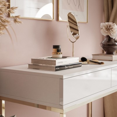 Konsola BLANCO z szufladami ZŁOTY CHROM Konsola BLANCO z szufladami ZŁOTY CHROM