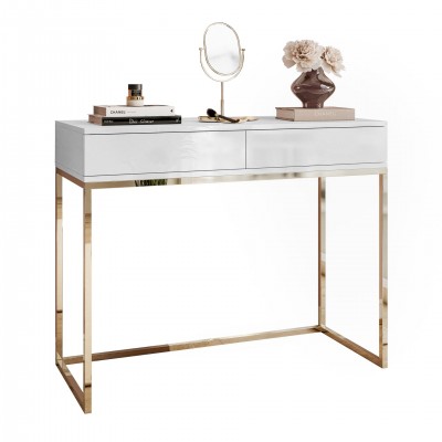 Konsola BLANCO z szufladami ZŁOTY CHROM Konsola BLANCO z szufladami ZŁOTY CHROM