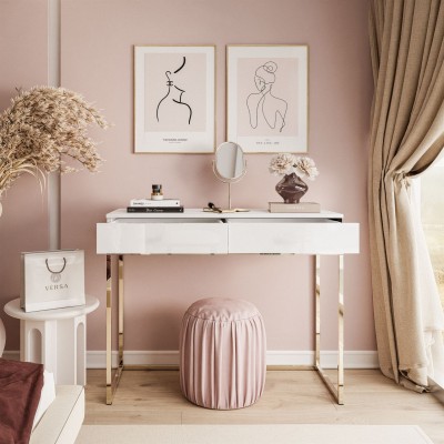 Konsola BLANCO z szufladami ZŁOTY CHROM Konsola BLANCO z szufladami ZŁOTY CHROM