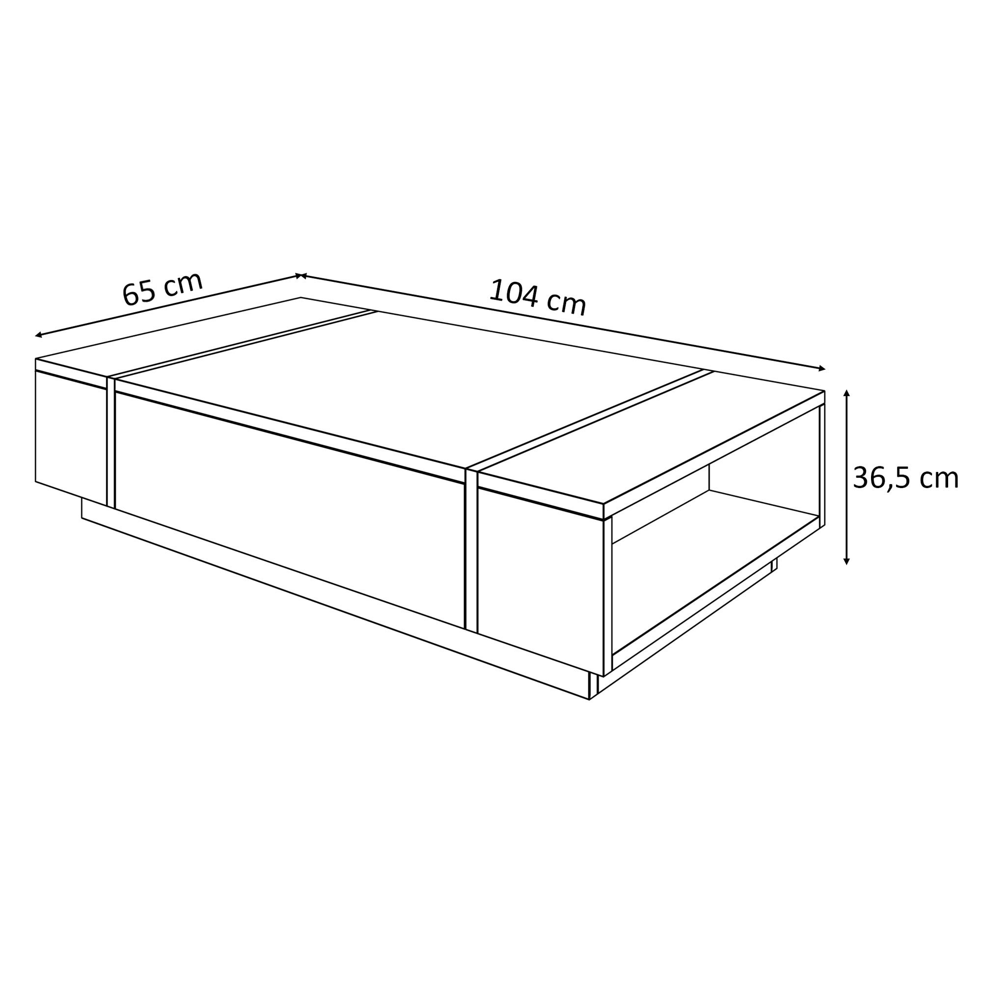 Stolik kawowy ONYX LOFT