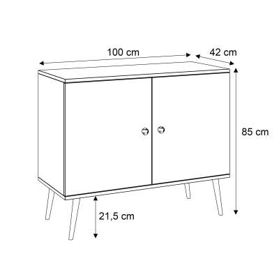 Komoda dwudrzwiowa HARMONY