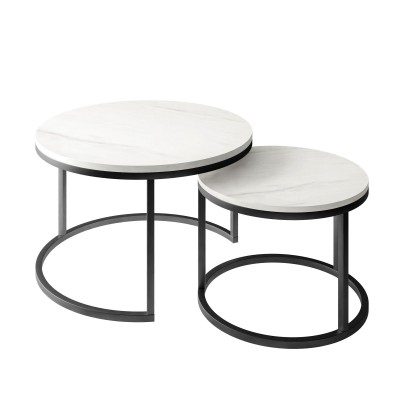 Okrągły stolik kawowy CIRI 2w1