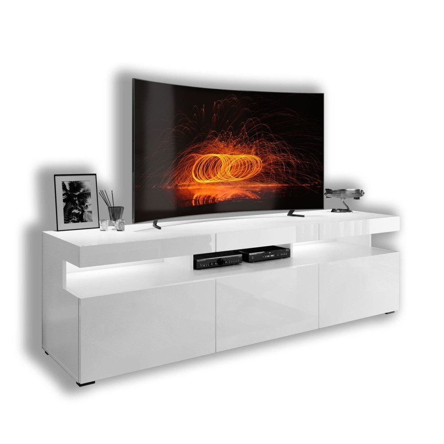 Szafka pod telewizor W9.314 VANCOUVER biały / biały połysk Szafka pod telewizor W9.314 VANCOUVER biały / biały połysk