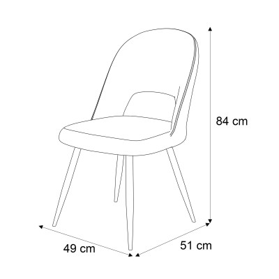 Zestaw mebli X ART - O z 4 krzesłami biały mat