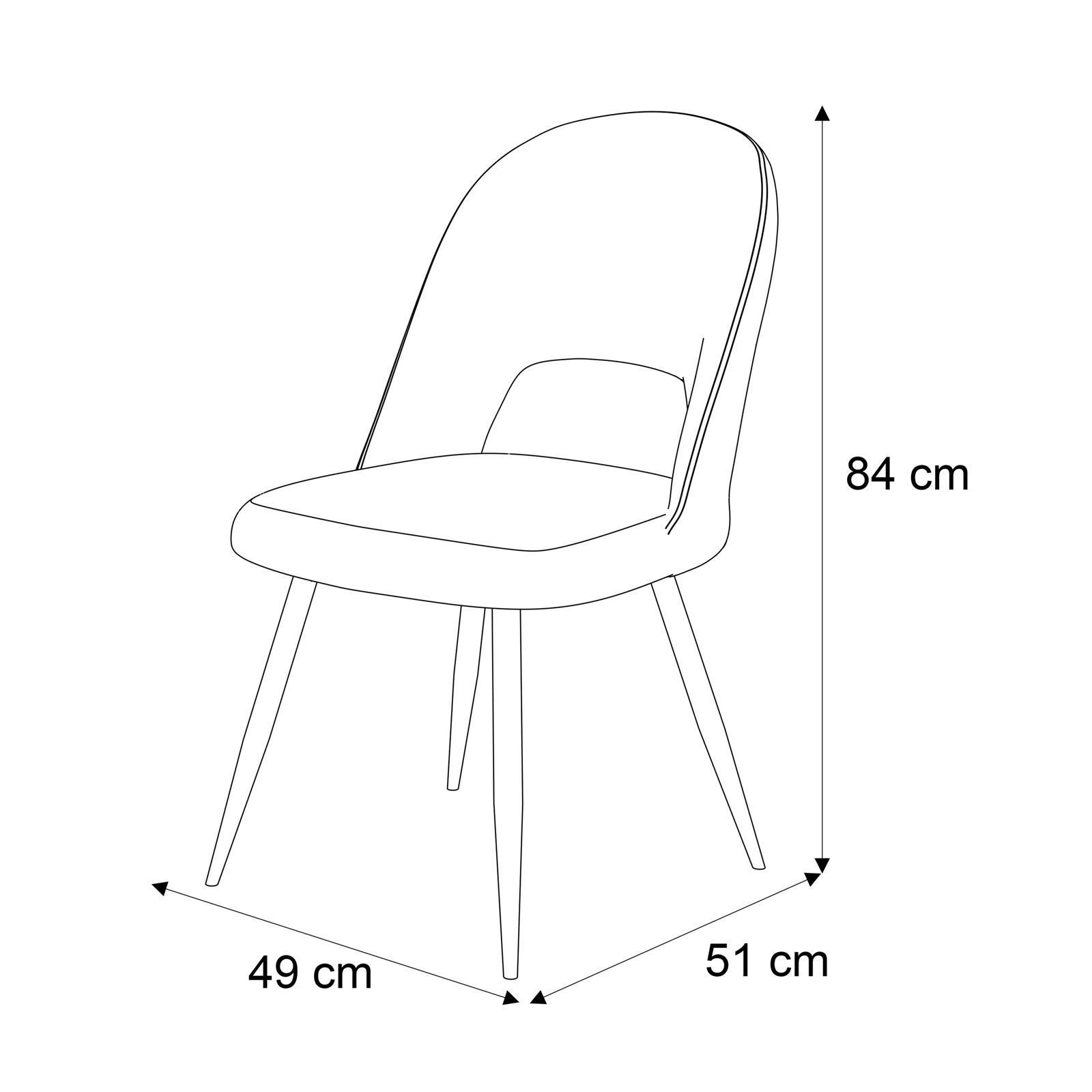Zestaw mebli do jadalni OSLO z 4 krzesłami