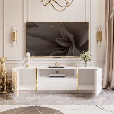 Szafka RTV ONYX wysoki połysk 158 cm