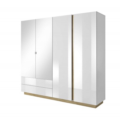Szafa 220 CM ARCON II biały połysk