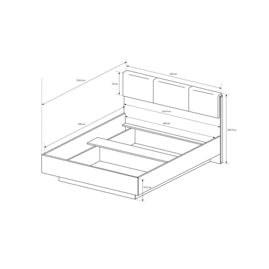 Łóżko ARCON biały