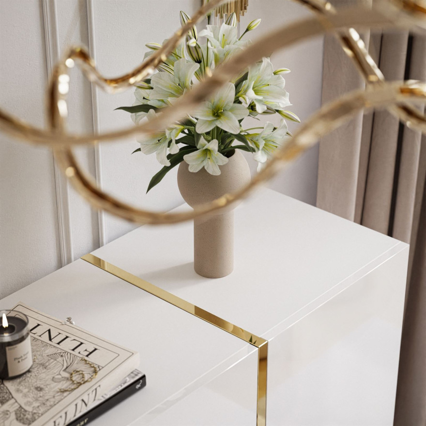 Zestaw do salonu ONYX biały połysk