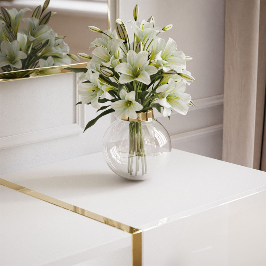 Zestaw do salonu ONYX biały połysk