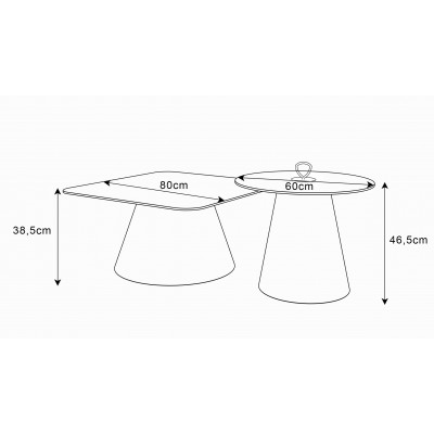 Ława 2w1 CASTELLE II biały połysk Ława 2w1 CASTELLE II biały połysk