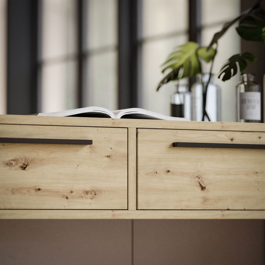Toaletka ARCADE-Q z szufladami dąb artisan Toaletka ARCADE-Q z szufladami dąb artisan