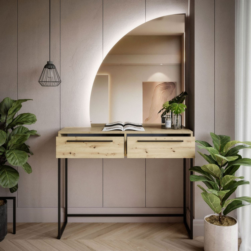 Toaletka ARCADE-Q z szufladami dąb artisan Toaletka ARCADE-Q z szufladami dąb artisan